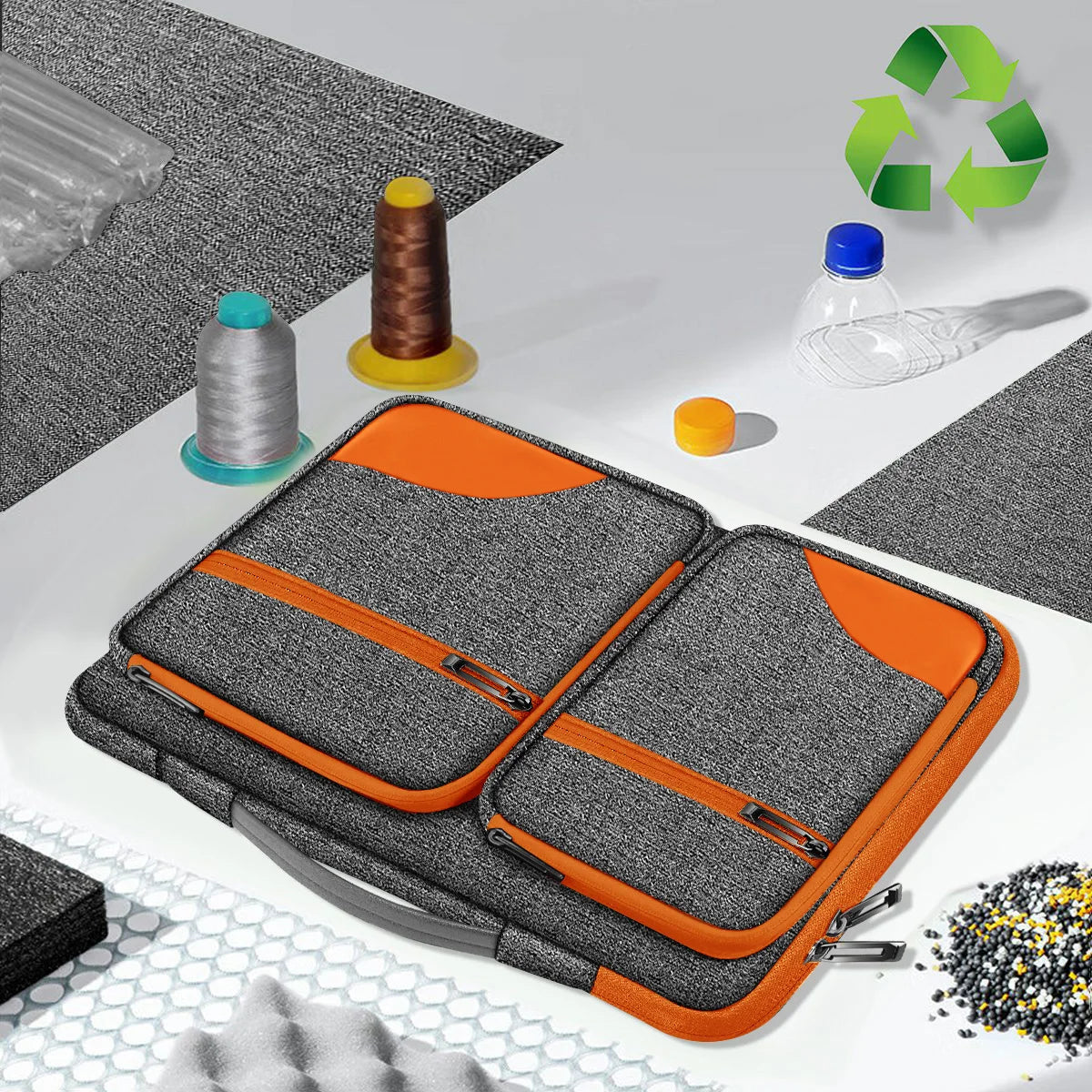 Slim Laptop Case 15-16 Inch Spill-Resistant Handbag Briefcase for Most Popular 15.6 Inch Notebooks - Sleeve Protection