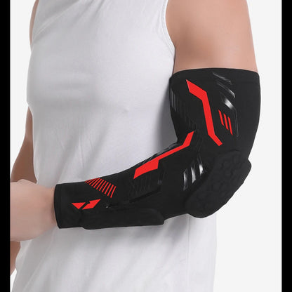 Anti-collision Arm Sleeve Protective Compression with Elbow Honeycomb Pad for Youth & Adult Sport Basketball Football Volleyball