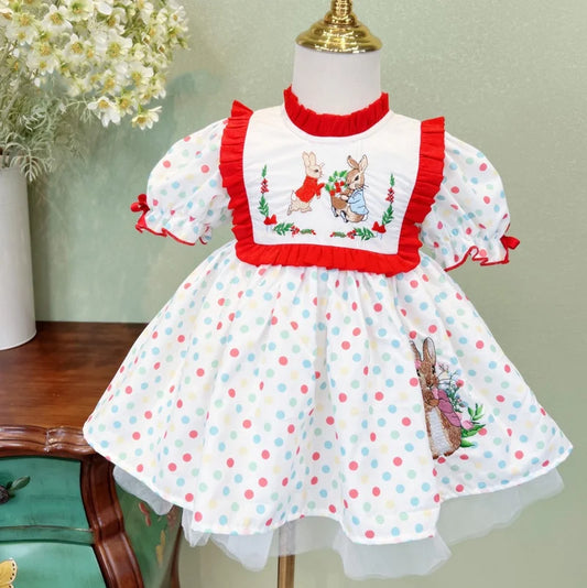 ins Turkey Kids Dress Party Dress for Kids Girl  Flower Girl Dresses Eid Dress Birthday Party Fashion Sweet Girls Dress Badiee Stylez