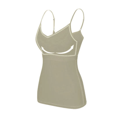 Summer Female Tanks With Chest Pad Basic Solid Sleeveless T shirts Women Slim Halter Neck Off-shoulder Camisole Tops Tees
