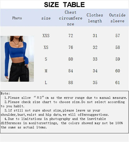 Hottie Sexy High Street Short Long Sleeve T-shirt Women's Knitted Road Belly Button Low Neck Tight Top