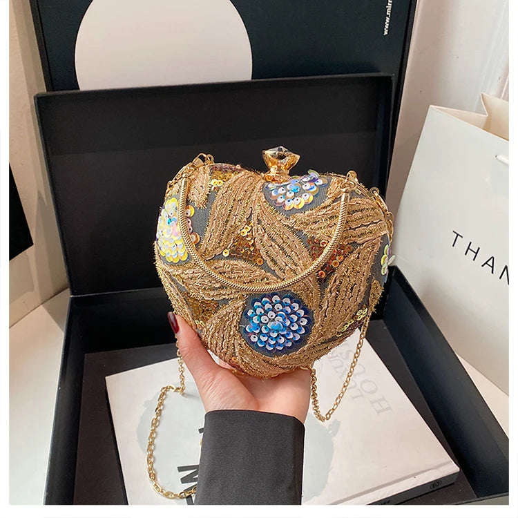 Luxury Gold Clutch Bags for Women 2025 Party Bags Evening Purse Designer Crossbody Bag New in Handbag Ladies hand bag sac femme