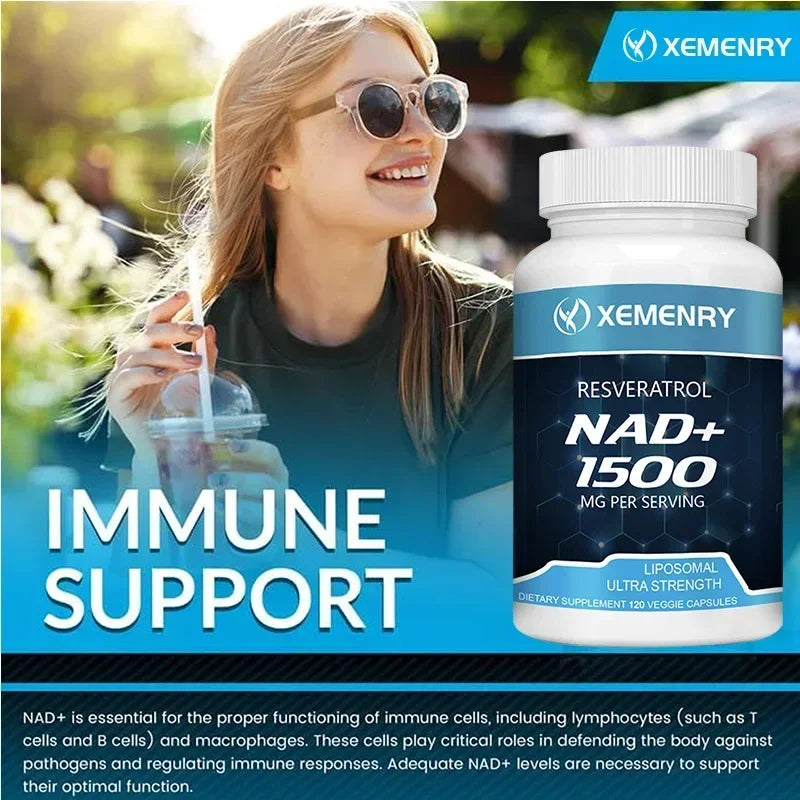 NAD + Resveratrol - Anti aging, Boost Energy, Cell Repair and Skin Health