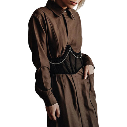 Women Corset Bustier Crop Top Lace-up Bandage Black Gothic Leather Underbust Suspender Cami Vest Waist BodyshaperTank Cummerbund as shown picture 2