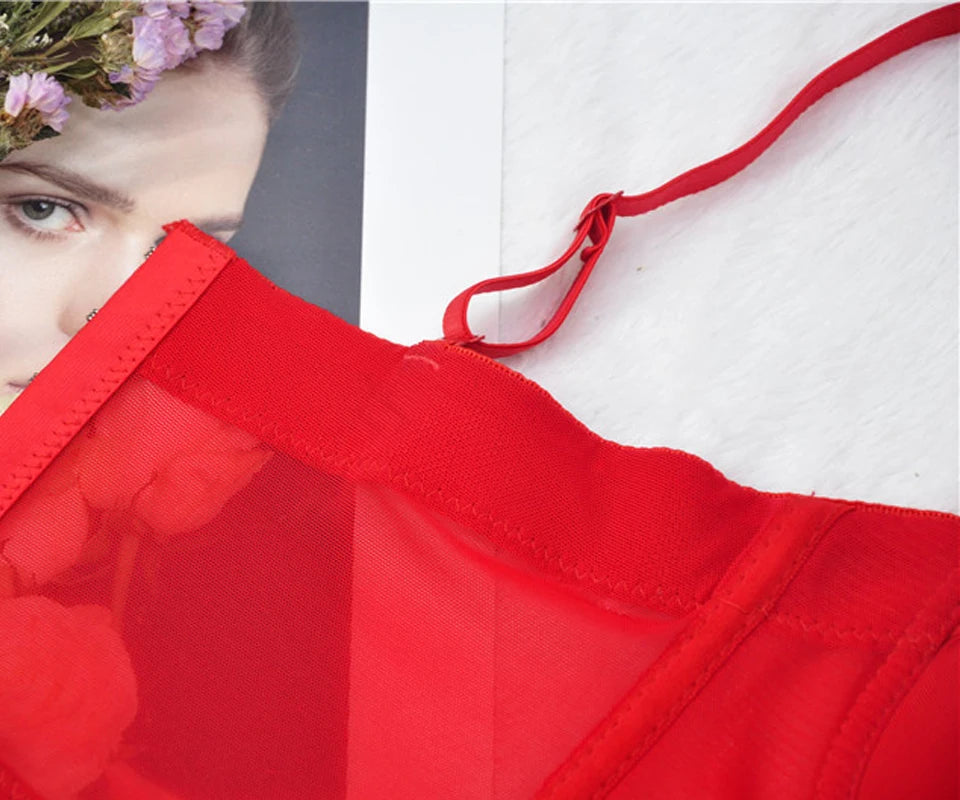 Women's tight bra, sexy fishbone Camisole, with integrated back shaping bra underwear