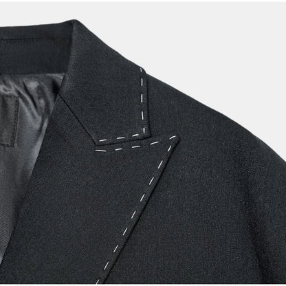 Casual Women's Blazer Pant Suits Loose Lapel Doube-Breasted Top Straight Pants Lady Set 2025 Autumn New 2 Pieces Sets Women Badiee Stylez