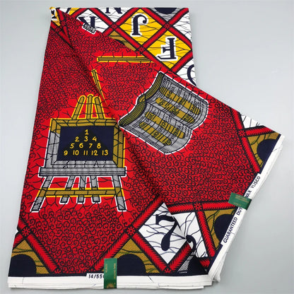 Classical Veritable Wax Guaranteed Real wax print fabric dutch hollandais pagne africa Dress 100% cotton 6yards Ginger 6Yards 950g