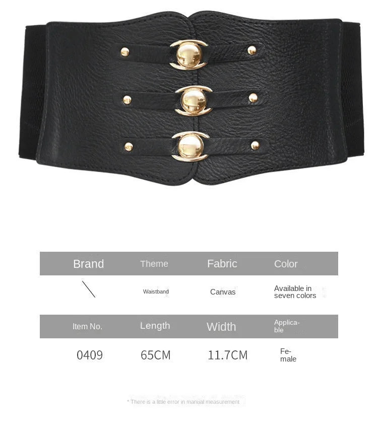 11cm Elastic Wide Corset Belts For Women Waist Plus Size Belt Female Dress Waistband Big Stretch Cummerbunds Clothes Accessory