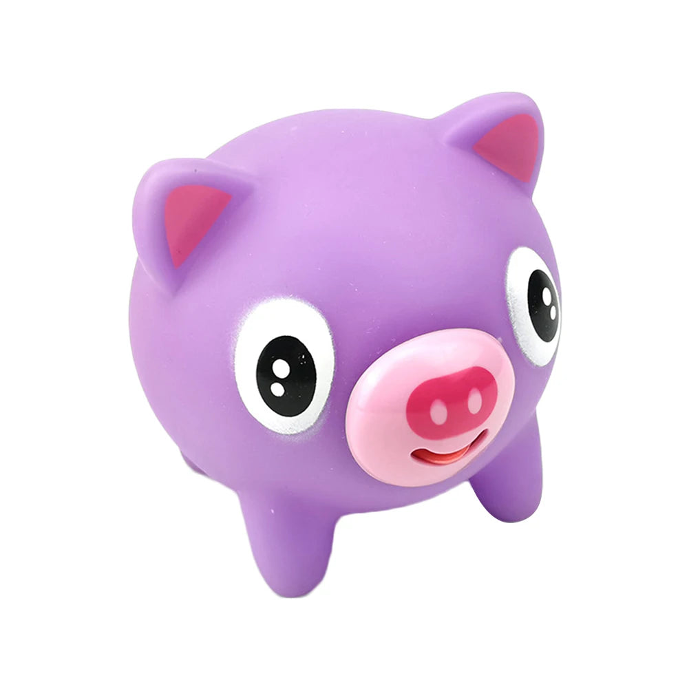 Squeeze Toys Animal Fidget Toy Anxiety Reducer Sensory Play Kids Adult Toy Soft Rabbit Bear Tiger Pig Kawaii Cute Toy Purple Pig
