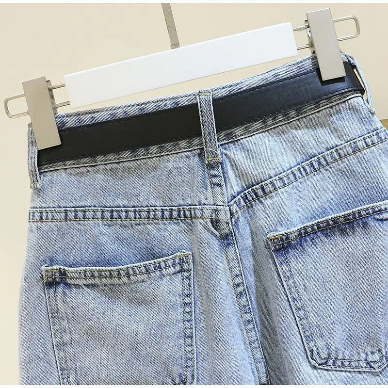 Women's Denim Shorts Summer 2024 New Loose Wide Leg Short Jeans Female Casual Clothes A-line Pants for Women
