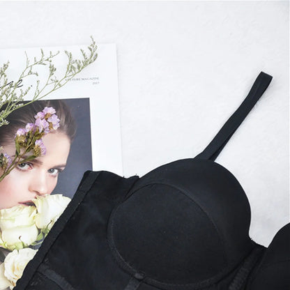 Women's tight bra, sexy fishbone Camisole, with integrated back shaping bra underwear