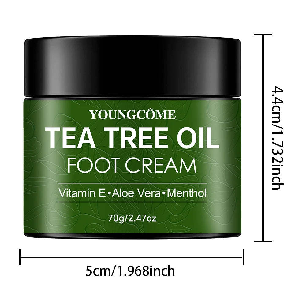Tea Tree Foot Cream Heel Cracking Repair Products Exfoliation Dead Skin Removal Softening Moisturize Smooth Skin Care new 70g