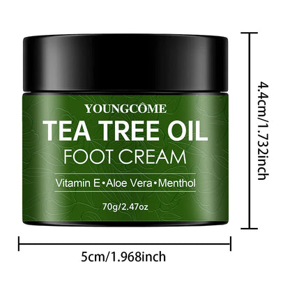 Tea Tree Foot Cream Heel Cracking Repair Products Exfoliation Dead Skin Removal Softening Moisturize Smooth Skin Care new 70g