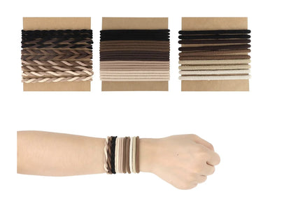 30PCS Boho Hair Ties for Women Elastic Hair Tie Bracelet Fashion Hair Bands No Damage Hair Ties Ponytail Holder for Thin Thick H United States
