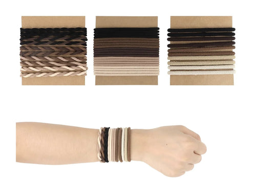 30PCS Boho Hair Ties for Women Elastic Hair Tie Bracelet Fashion Hair Bands No Damage Hair Ties Ponytail Holder for Thin Thick H United States