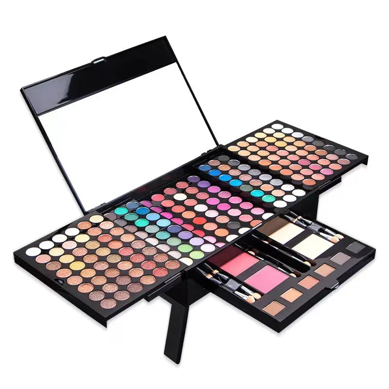 78-194 Colors Makeup Full Kit Eyeshadow Blush Highlight Powder Set Matte Glitter Waterproof Makeup For Women Korean Cosmetics 194 Colors