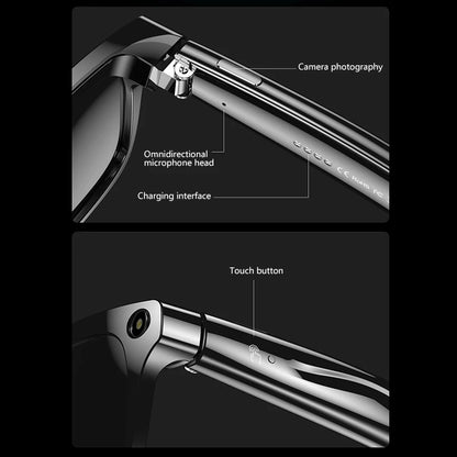 Xiaom 8K HD Smart Glasses Chat GPT 100MP Camera Bluetooth Call 260Mah Battery Voice Assistant Control Smart Glasses for Men Badiee Stylez