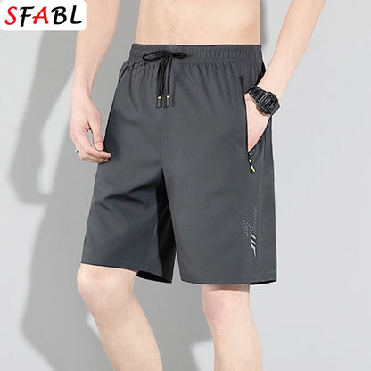 Quick-drying Shorts Men Board Short Pants Summer Breathable Sports Shorts Men Casual Elastic Running Gym Fitness Men's Shorts Badiee Stylez