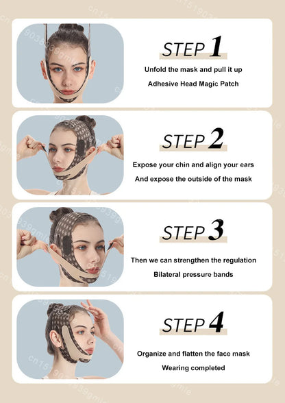 Reusable Face Slimming Bandage V Line Face Shaper Women Chin Cheek Lift Up Belt Facial Massage Strap Face Skin Care Beauty Tools