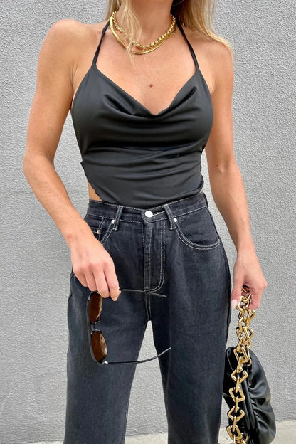 2023 Women Sexy Retro Crop Tops Purple Halter Backless Corset Tops Summer Sleeveless Tie Up Camisoles Wrap Bust Vest Y2k Clothes