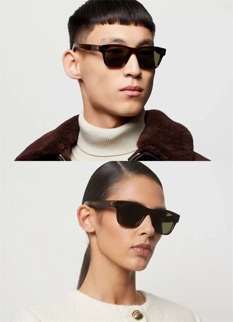 Famous Luxury Men's Sunglasses OV5524SU Square Acetate Female Women's Sunglasses BIRELL Outdoor oculos de sol masculino