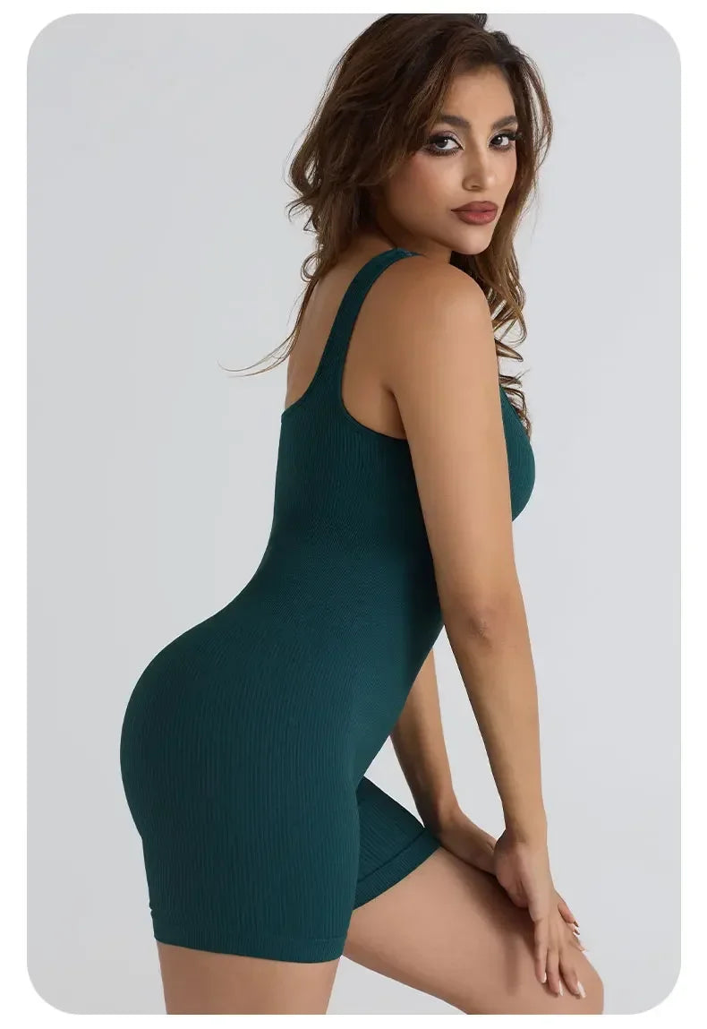 Sports Jumpsuit Yoga Pants with No Awkward Lines Jumpsuit Yoga Suit That Highlights Buttocks Plus Size Fitness Suit Summer Badiee Stylez