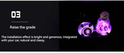 2PCS Car LED Water Cup Mat Drink Holder For Mazda MS Speed CX4 Atenza Axela MX5 CX7 CX5 CX9 RX8 CX30 Bt50 Badiee Stylez