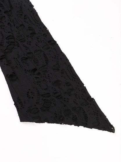 Halloween Plus Size Women's Gothic Lace Flare Sleeve A-Line Midi Dress Ladies Asymmetrical Hem Punk Party Costplay Dress 1XL-6XL