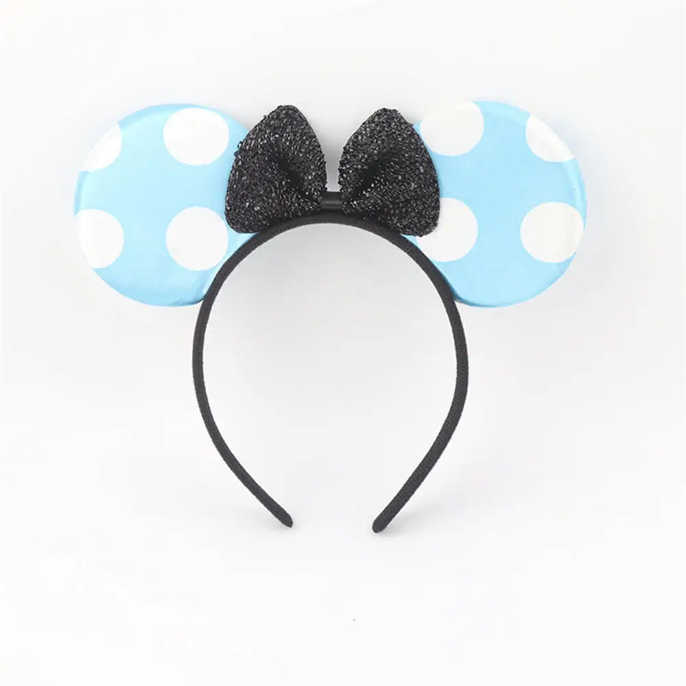 Knot Accessories Minnie Hairbands Favors Mom Lovely Ears Kids Mickey Headbands Hair Boys Party Sequin Baby Birthday Bows Girls
