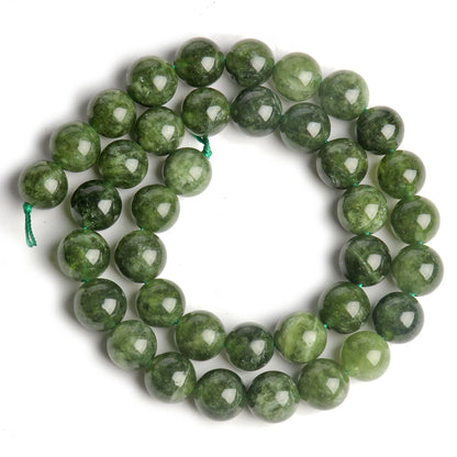 Natural Amethyst Stone Beads 6/8/10mm Round Shape Crystal Loose Spacer Beads For Jewelry Making Diy Bracelet Necklace 15inch Green Jade