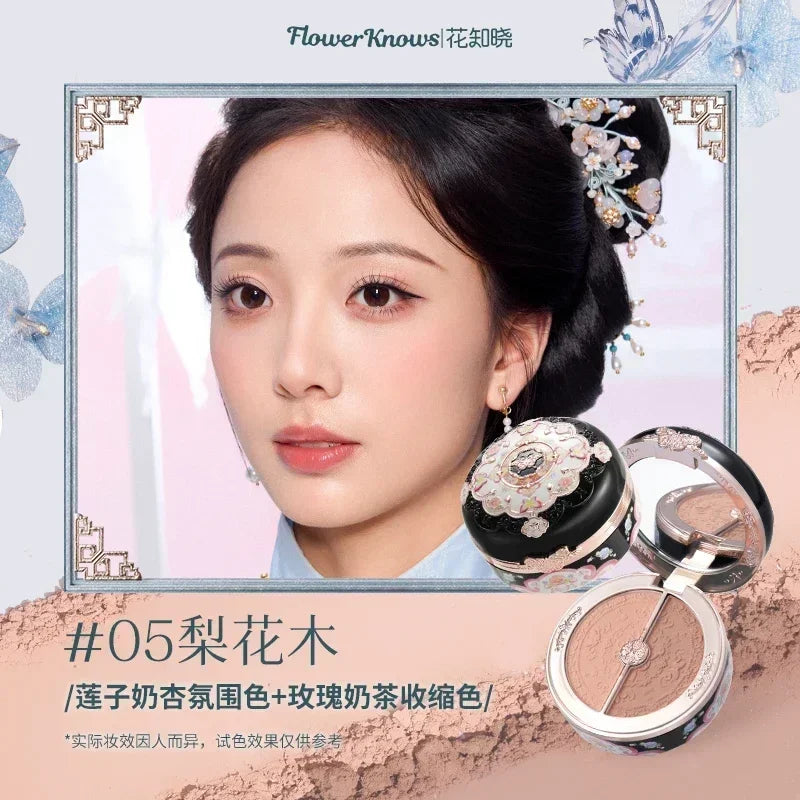 Flower Knows Blusher Butterfly Cloud Collar Collection Rouge Box Duo Blush For Dark Skin Peach Makeup For Cheeks Matte Finish 05
