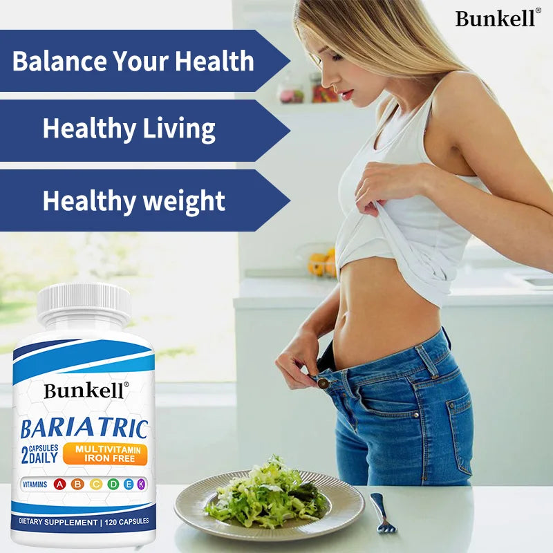 Multivitamin with Iron - Weight Management Supplement, Fat Burning & Metabolism, Vitamin & Mineral Supplement, 120 Capsules