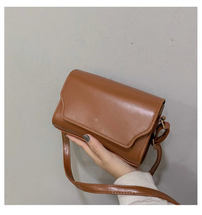 Mini Crossbody Bag for Women PU Leather Shoulder Bags Luxury Designer Handbag Fashion Female Messenger Small Square Pocket