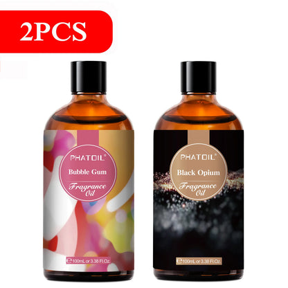 PHATOIL 100ml Fragrance Oil Coconut & Vanilla Bubble Gum Sea Breeze White Musk Aroma Fragrance Oils For Candles Soap Making - Badiee Stylez