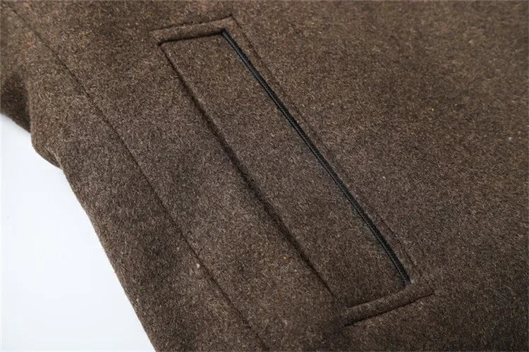 Slim Adjustable Vest Parkas Men Fashion Autumn Clothing Windproof Woolen Male Business Coat Men Brand Winter Warm Jacket Parkas