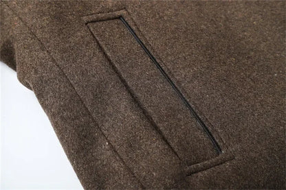 Slim Adjustable Vest Parkas Men Fashion Autumn Clothing Windproof Woolen Male Business Coat Men Brand Winter Warm Jacket Parkas