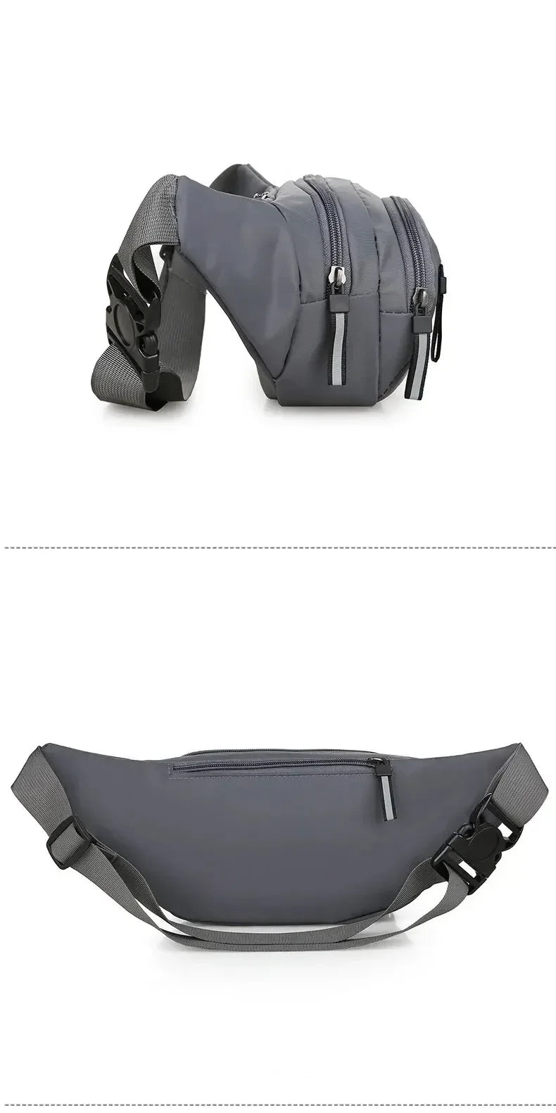 Men Canvas Fit Waistpack Mobile Fanny Waist Packs Men's Sports Outdoor Leisure Running Anti Theft Ultra Thin Invisible Waist Bag