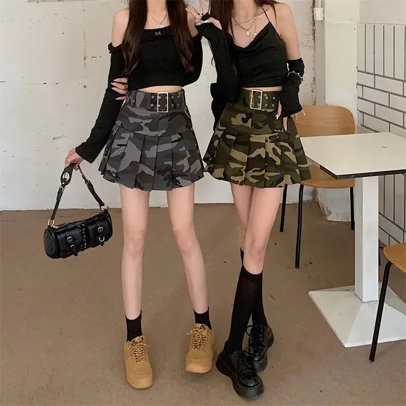 Short Mini High Waist Gyaru Skirts for Women Pleated Pleat Quality Modest Premium Aesthetic Stylish Y2k Vintage V Woman Skirt