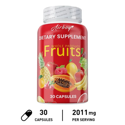 Fruit Capsules Vitamin Supplements Vegetarianism Help Boost Immunity Improve Gastrointestinal Function 30 Capsules