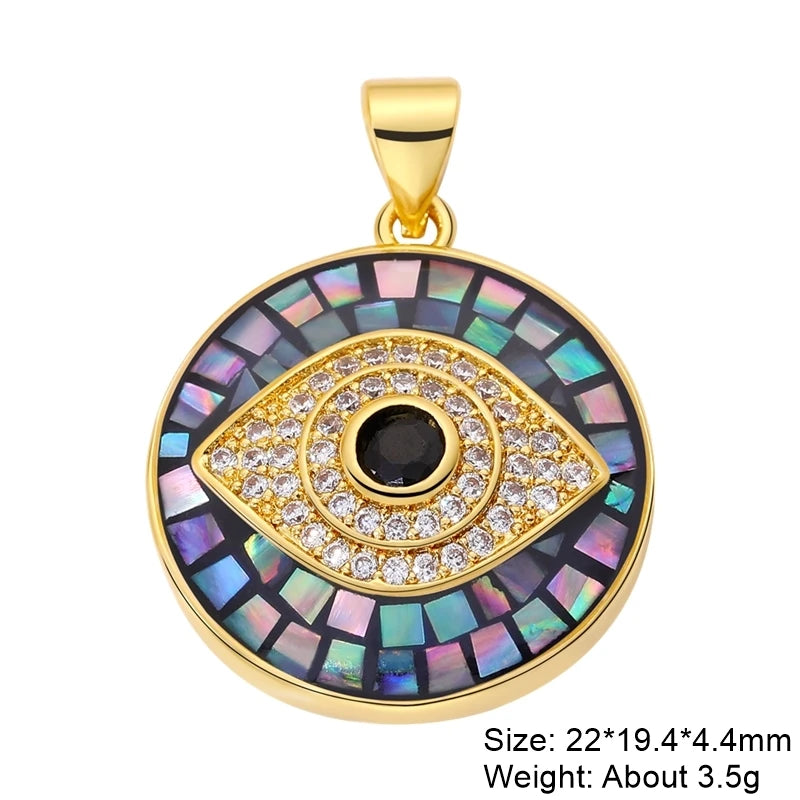 Juya Handmade Luxury Rainbow Zirconia 18K Gold Plated Decoration Snake Charms For DIY Fashion Talisman Jewelry Making Supplies Gold 7 CHINA