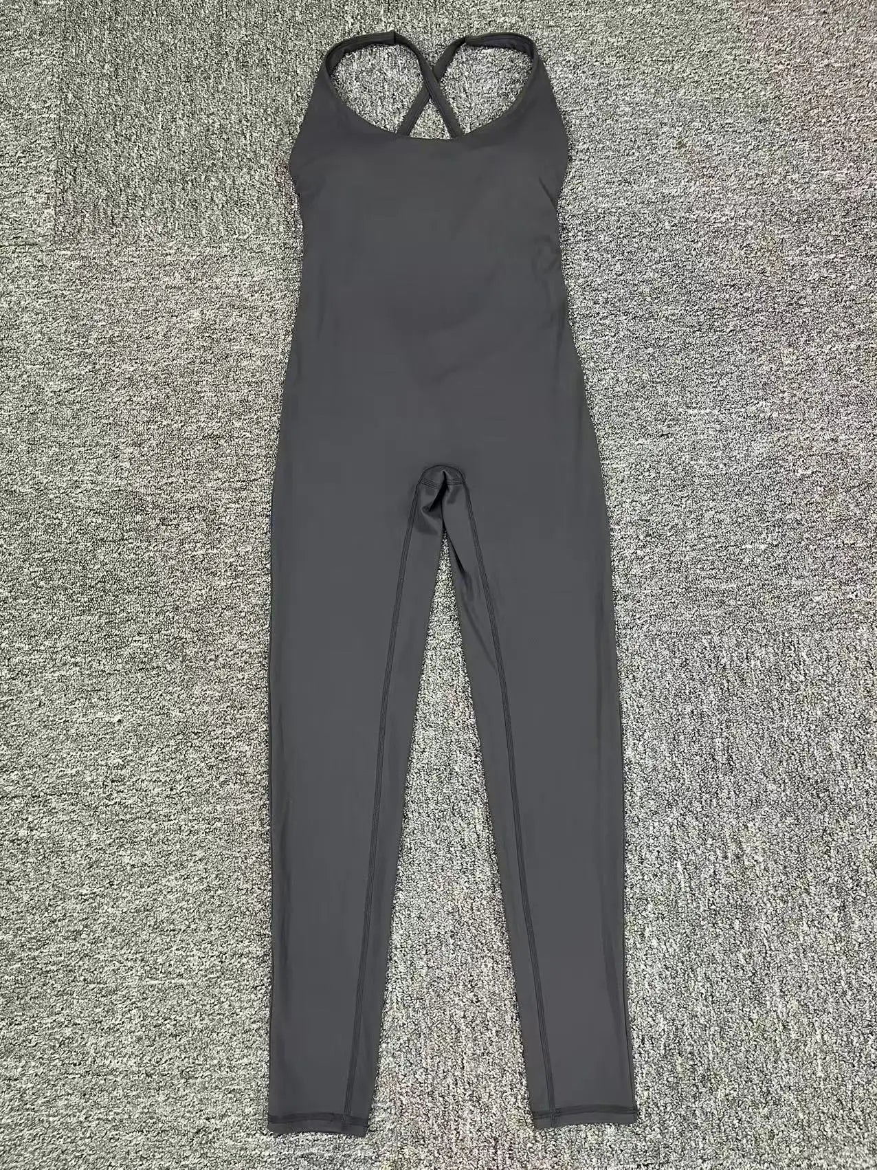 Rompers Yoga Sets Solid Black Hollow Out Bandage Backless Cross Jumpsuit for Women Fitness One-piece Gym Clothing Tracksuit