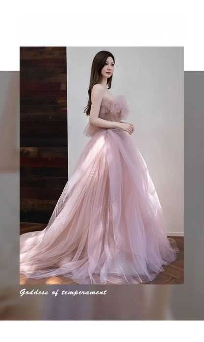 Princ Sle Wedding Dr Puffy Skirt Sweet Sle mid Waist Polyester Fiber Long Skirt No Sve Birthday Par aduation... Badiee Stylez