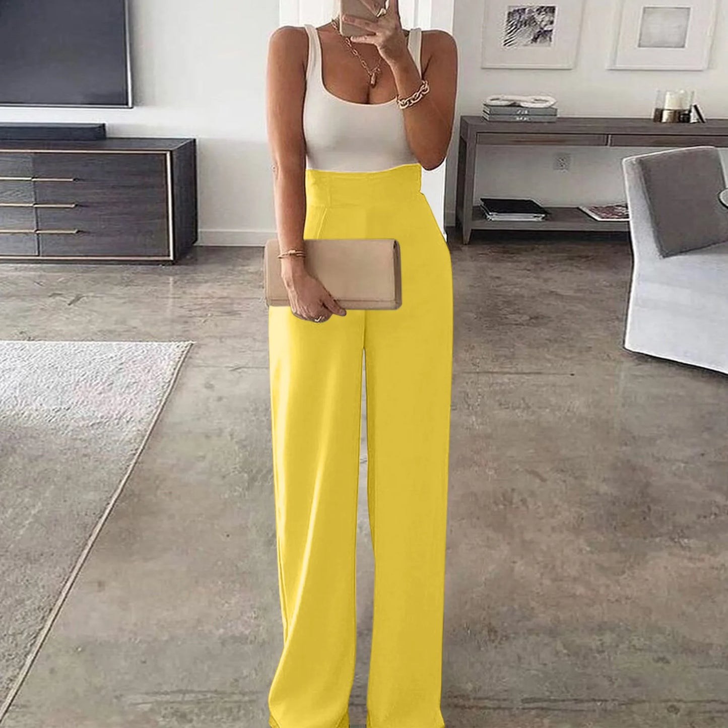 Sexy Rompers Jumpsuit Pants For Women Sleeveless Outdoor Fashion Causal Sleeveless Wide Leg Trousers Elegant Workplace Clothing Badiee Stylez