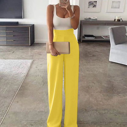 Sexy Rompers Jumpsuit Pants For Women Sleeveless Outdoor Fashion Causal Sleeveless Wide Leg Trousers Elegant Workplace Clothing Badiee Stylez