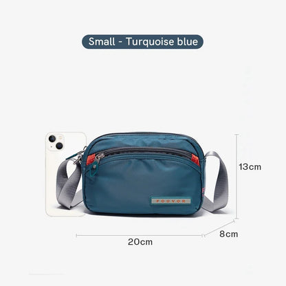 Fouvor Women Shoulder Bag Trend 2025 Nylon Small Crossbody Bag Fashion Sports Waterproof High End Messenger Bags Ladies 2587-19 Blue