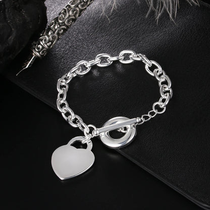 New High quality 925 Sterling Silver 4MM Women Men chain Male Twisted Rope Bracelets Fashion Silver Jewelry H274
