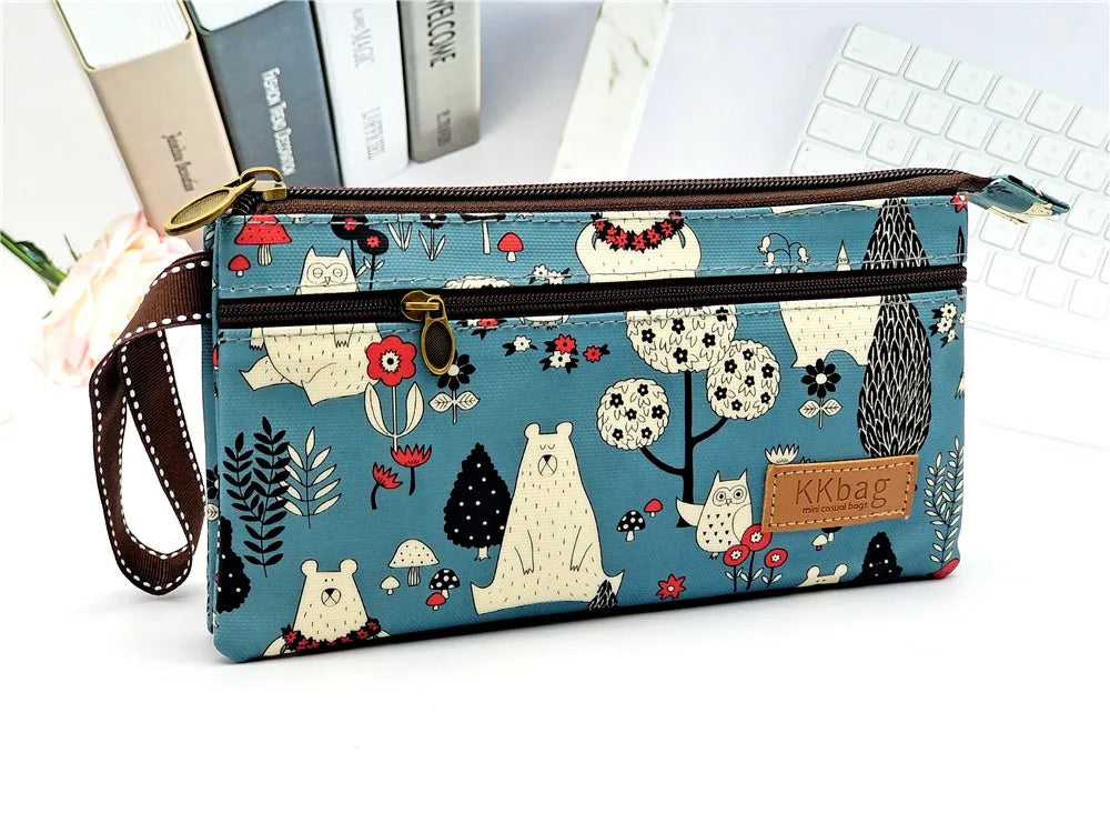 Polyester Waterproof Women's Coin Bag Ladies Organizer Wallet Female Phone Purse Money Pouch Clutch Handbag Carteira for Girls B1