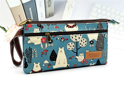 Polyester Waterproof Women's Coin Bag Ladies Organizer Wallet Female Phone Purse Money Pouch Clutch Handbag Carteira for Girls B1