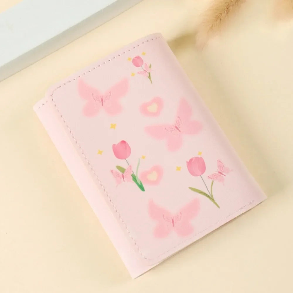 Vintage Bear and Rabbit Short Wallet Multi Slot Portable Money Bag PU Coin Purse Girl 4
