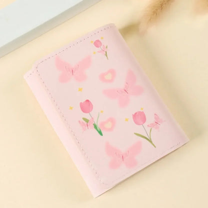 Vintage Bear and Rabbit Short Wallet Multi Slot Portable Money Bag PU Coin Purse Girl 4